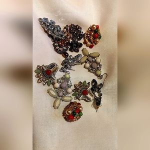 FIVE x RHINESTONE EARRINGS